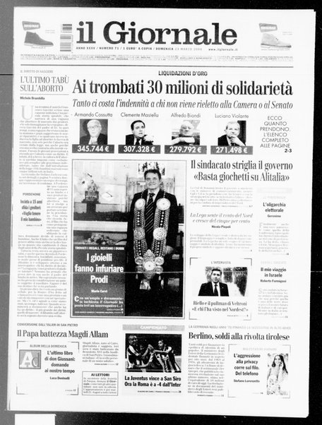 Il giornale : quotidiano del mattino